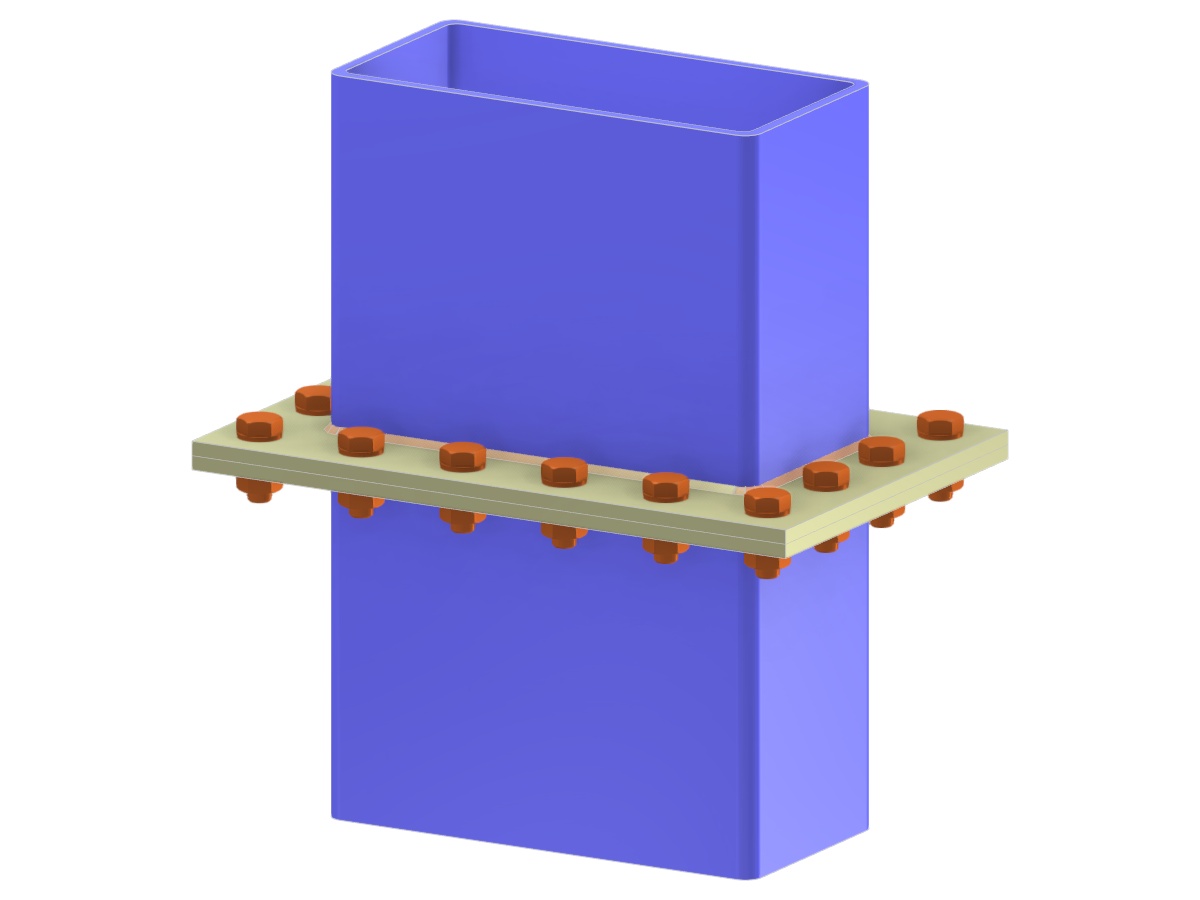 Model 006153 | Column Splice with Extended End Plate to Plate