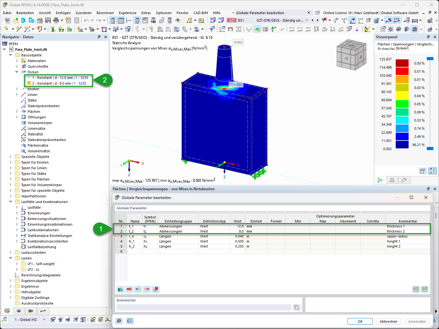 Model 006159 | KB 2055 | Parametric box with a conical tube on top