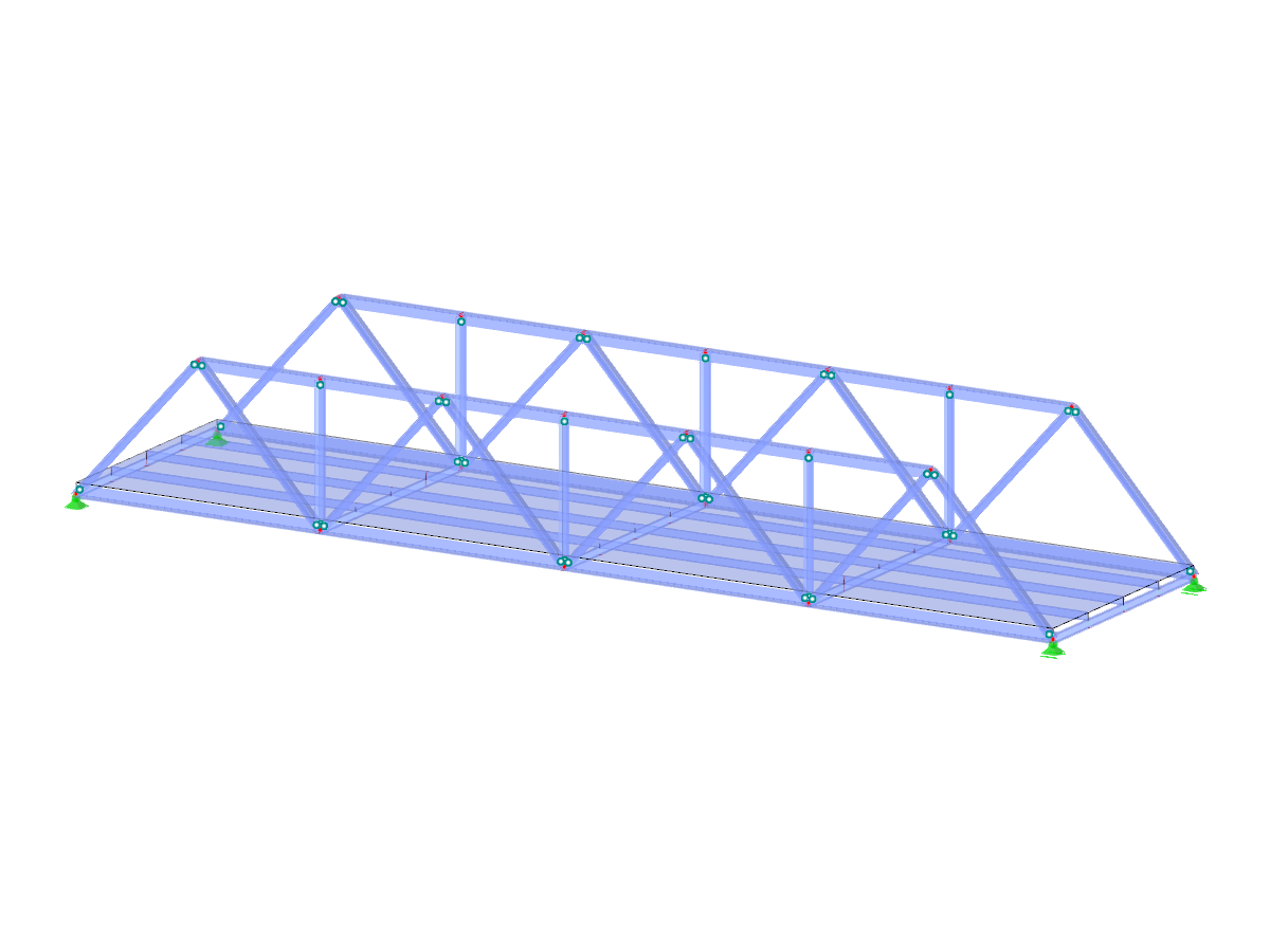 Simple truss bridge built for structural analysis with emphasis on truss configuration and load distribution.