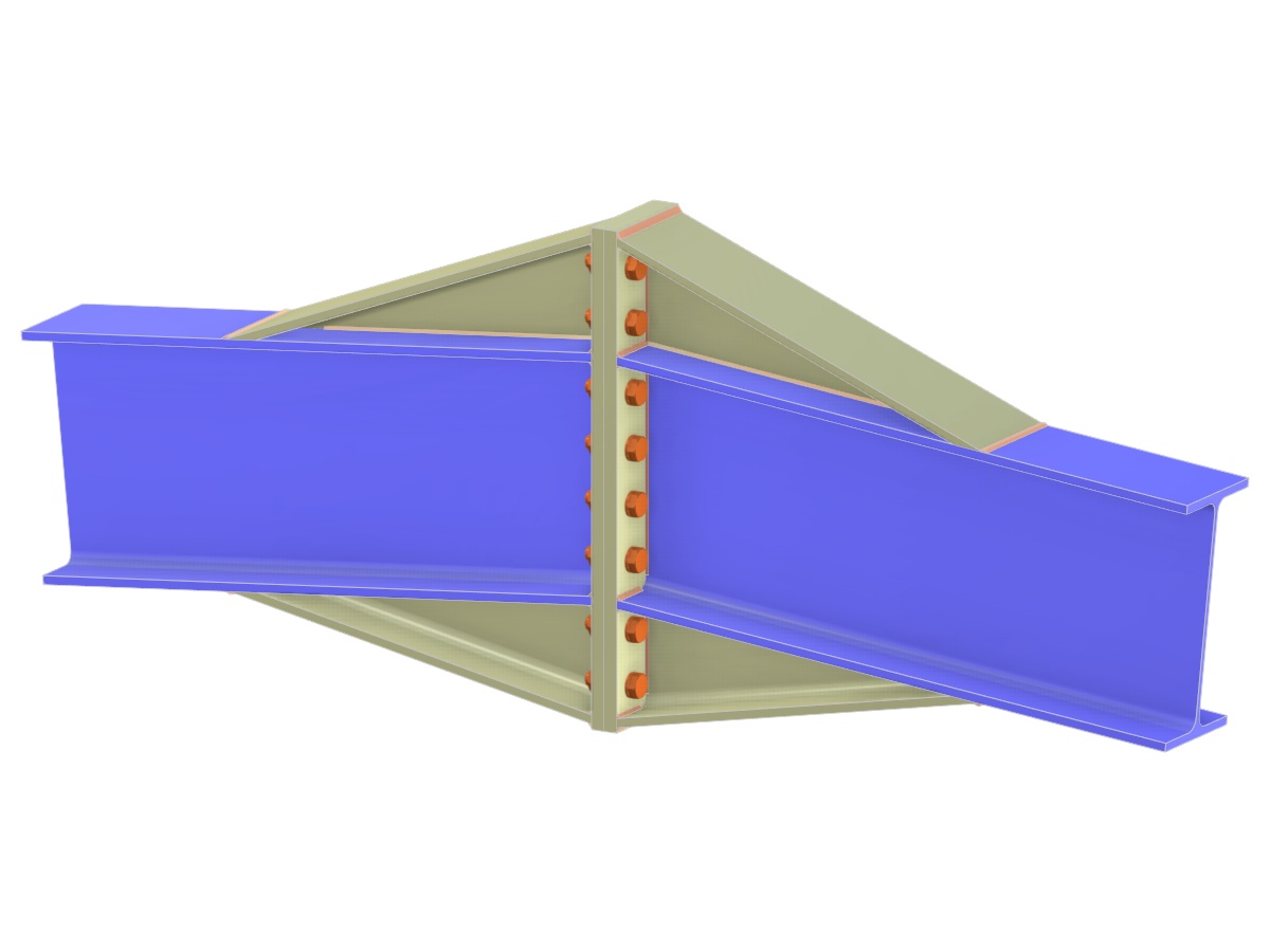 Model 006218 | Beam Splice via Extended End Plate to Plate and Rolled Haunch