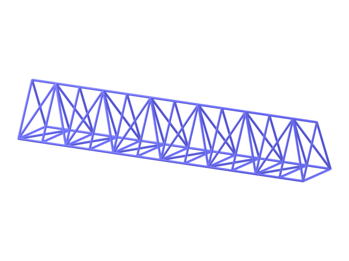 A triangular 3D truss structure showing interconnected steel members forming a pyramidal shape.Tags
3D truss, Steel members, Structural design, Triangular structure, Pyramidal shapeImage Description
A triangular 3D truss structure is depicted, constructed of steel members that converge at joints to form a pyramidal shape. The design showcases the engineering and geometric alignment of the truss components. This type of structure is commonly used for its strength and stability in various engineering applications.