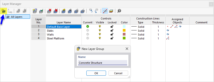 Create new layer group