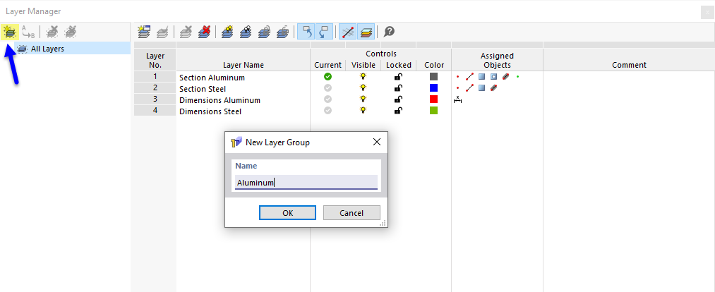 Create new layer group