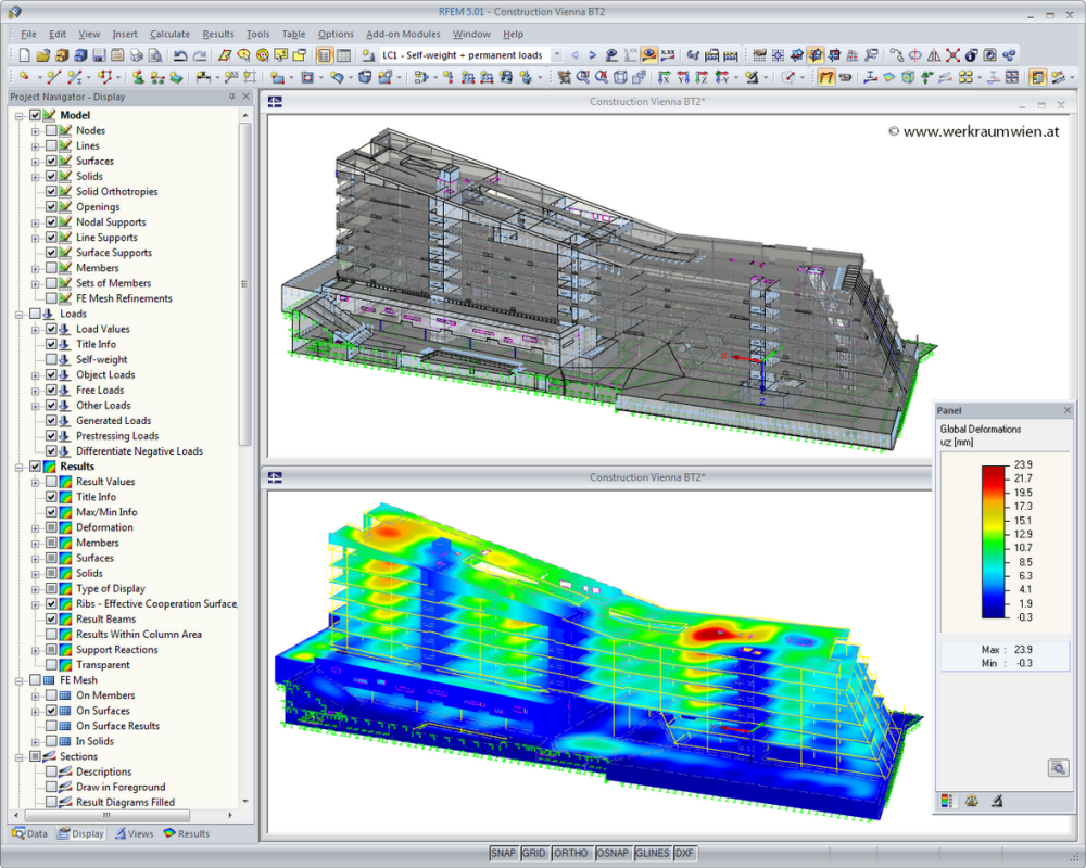 Parque de las Ciencias en Linz, Austria | Diseñado con RFEM por Werkraum Wien Ingenieure ZT-GmbH, Austria | www.werkraumwien.at