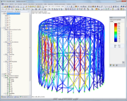 Estructura de acero para panorama de 360 ° | Diseñado con RFEM por Ingenieurbüro Knapp, Gernsbach, Alemania | www.tragwerk-knapp.de e Ingenieurbüro Schnur, Waldmohr, Alemania | www.ib-schnur.de