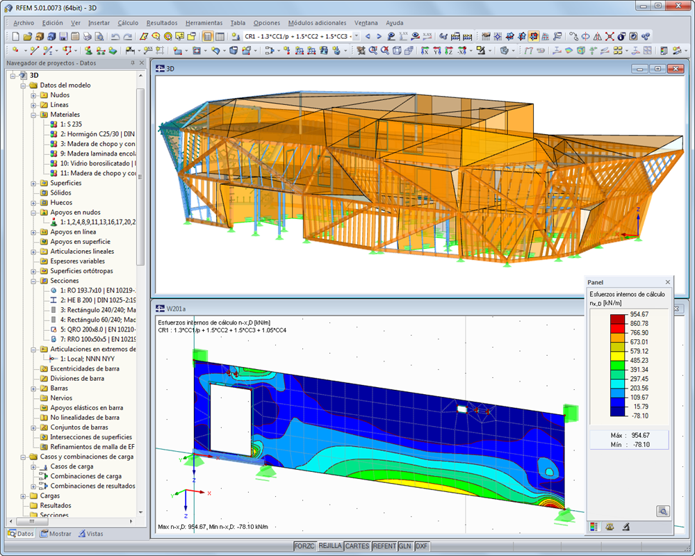 Werkstatt für Holzschnitzkunst | Realisiert mit RFEM von Lignaconsult Schrentewein & Partner GmbH, Bozen, Italien | lignaconsult.net