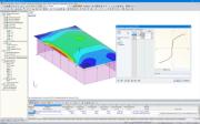 Cojín de lámina con Modelo de material - Isótropo plástico 2D/3D