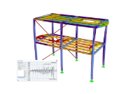 Estructura de acero industrial