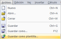 Guardar como plantilla...