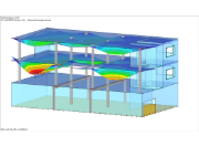 Estructura 3D con losas de forjado