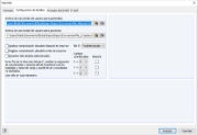 Configuración de detalles para importar