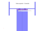 Vista superior de la conexión en dirección Z