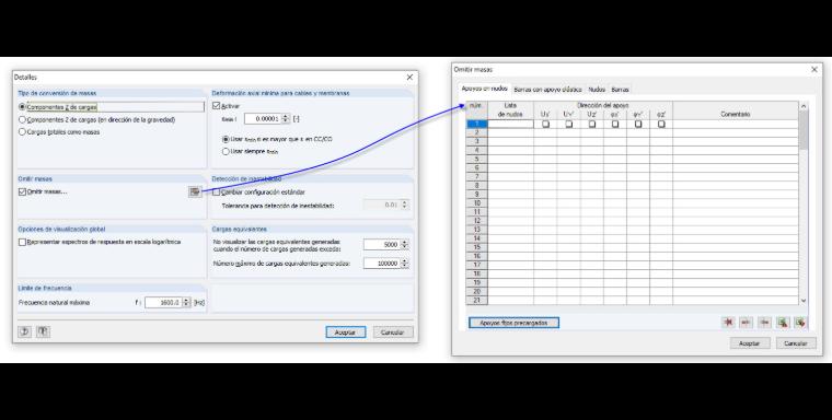 Configuración de detalles en DYNAM Pro