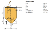 System und Bauteilmaße des Zementsilos