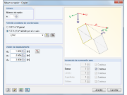 Mover y copiar en sistemas de coordenadas definidos por el usuario en RFEM 5 y RSTAB 8