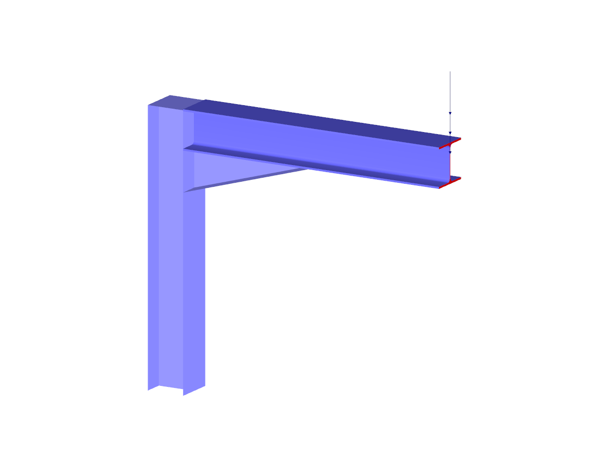 Modelo RFEM de unión de bastidor