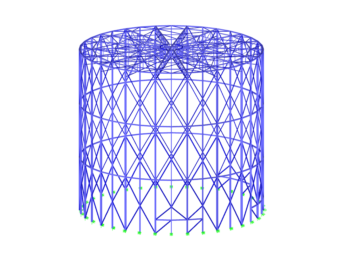 Estructura de acero para panorama de 360 °