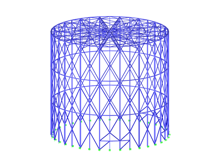 Estructura de acero para panorama de 360 °