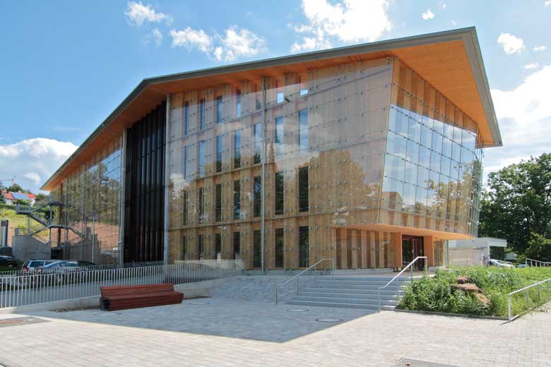 Diseñado con Dlubal Software RFEM - House of Farmers in Freiburg