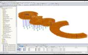 Modelo en RFEM del Conversation Plinth (© Bensonwood)