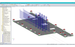 Auf Bodenplatte angesetzte Wanderlasten in RFEM
