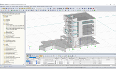 Modelo en 3D del "Cubo B" en RFEM (© kunstlin ingenieure)