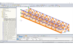 Modelo de estructura de celosía de RFEM con dos plantas nuevas (© Indermühle Bauingenieure)