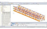 Modelo de estructura de celosía de RFEM con dos plantas nuevas (© Indermühle Bauingenieure)
