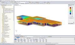 Modelo para el análisis sísmico en RFEM (© ARTEMIS INGENIEUR)