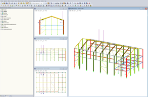 Diferentes cargas del puente grúa en RFEM (© Albyr)
