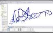 Modelo de RSTAB de la montaña rusa Big Dipper Coaster "Dynamite" (© Weiß Beratende Ingenieure)