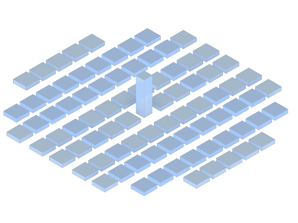Edificio de gran altura en manzanas de la ciudad - Modelo CAD