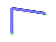 Estructura con cimentación con pernos de anclaje