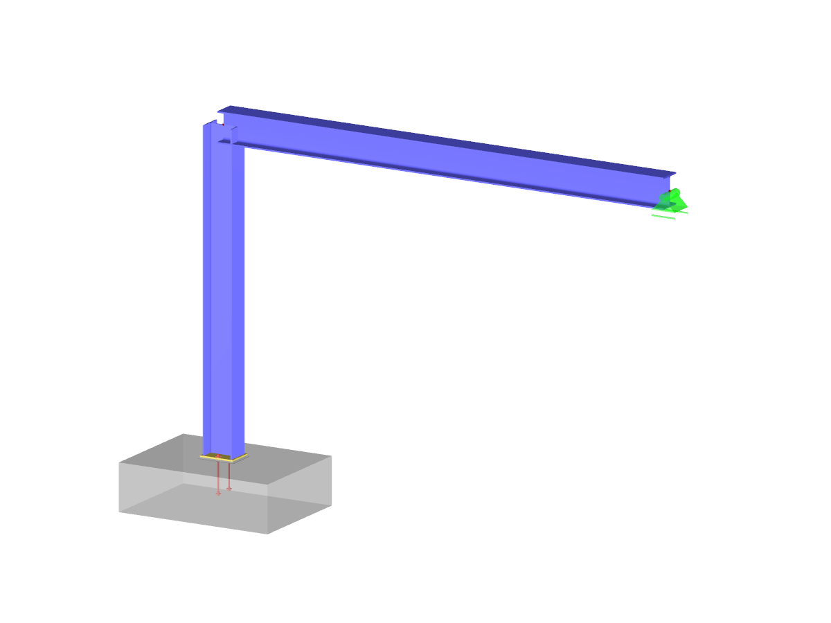 Estructura con placa base excéntrica