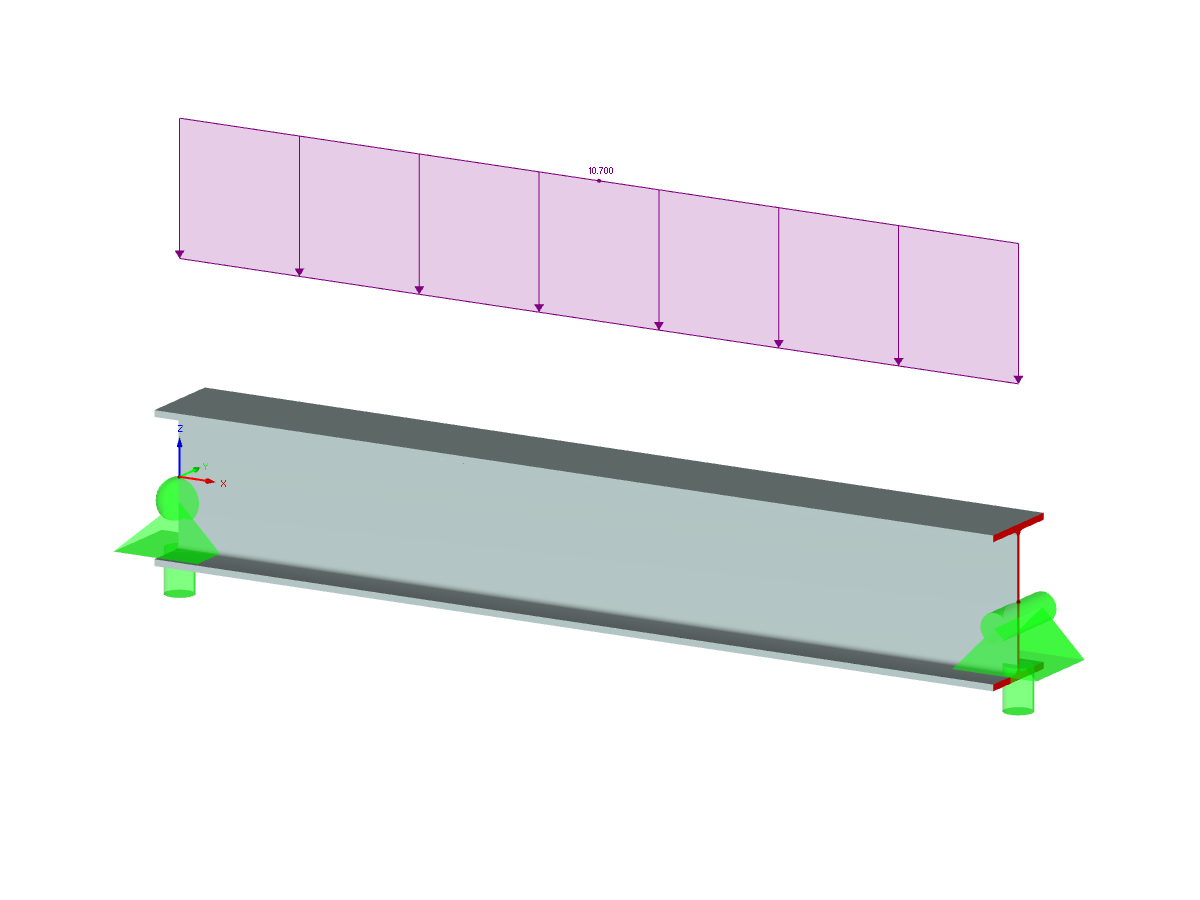 Vigas con pandeo lateral según ADM