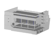 Componente A del centro municipal en RFEM (© Dipl.-Ing.Rainer Zangerle)