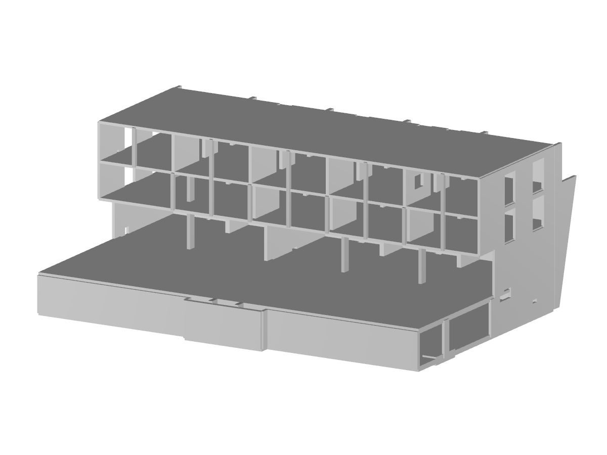 Componente B del centro de la aldea en RFEM (© Dipl.-Ing.Rainer Zangerle)