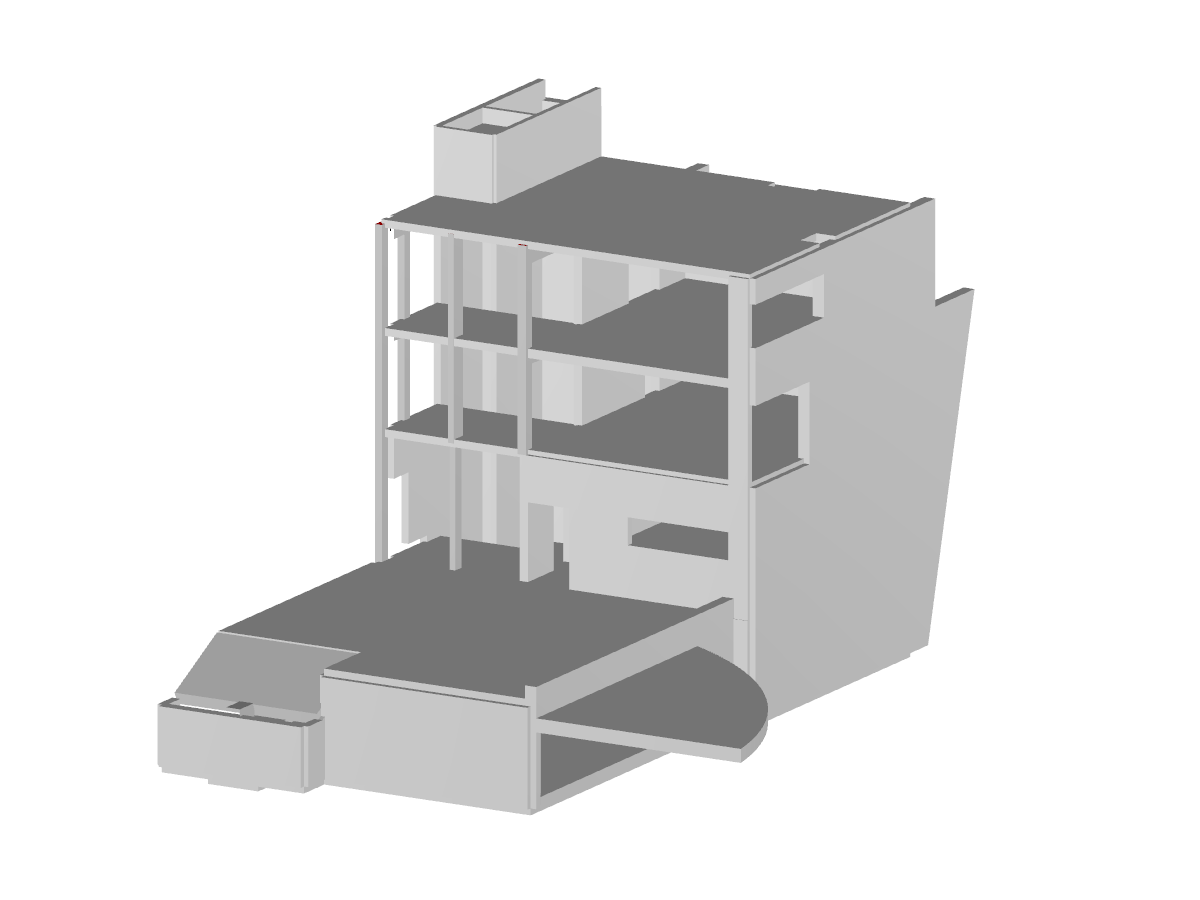 Componente C del centro de la aldea en RFEM (© Dipl.-Ing.Rainer Zangerle)