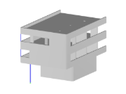 Componente D del centro del pueblo en RFEM (© Dipl.-Ing.Rainer Zangerle)