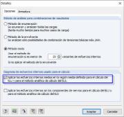Configuración detallada en RF-CONCRETE Surfaces