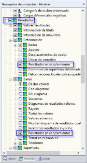 Activar resultados en acoplamientos
