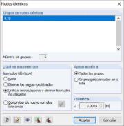 Comprobación del modelo para "Nudos idénticos"