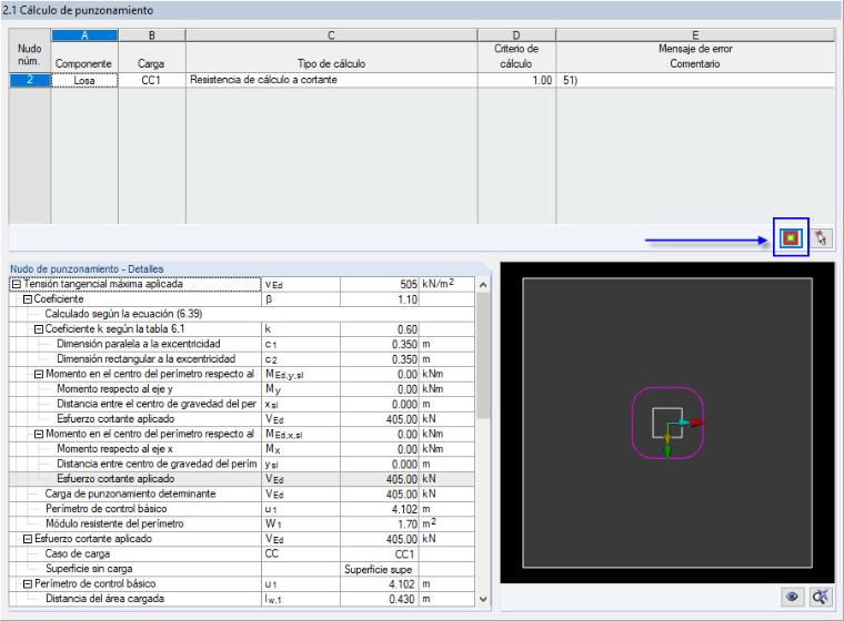 Botón para exportar el perímetro de control