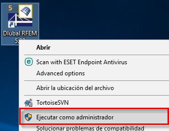 Kontextmenü-Option "Als Administrator ausführen"