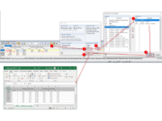 Exportación de las fuerzas en el apoyo en nudo de LC/CO/RC seleccionadas a Excel