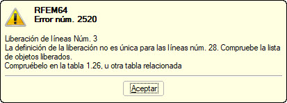 Mensaje de error
