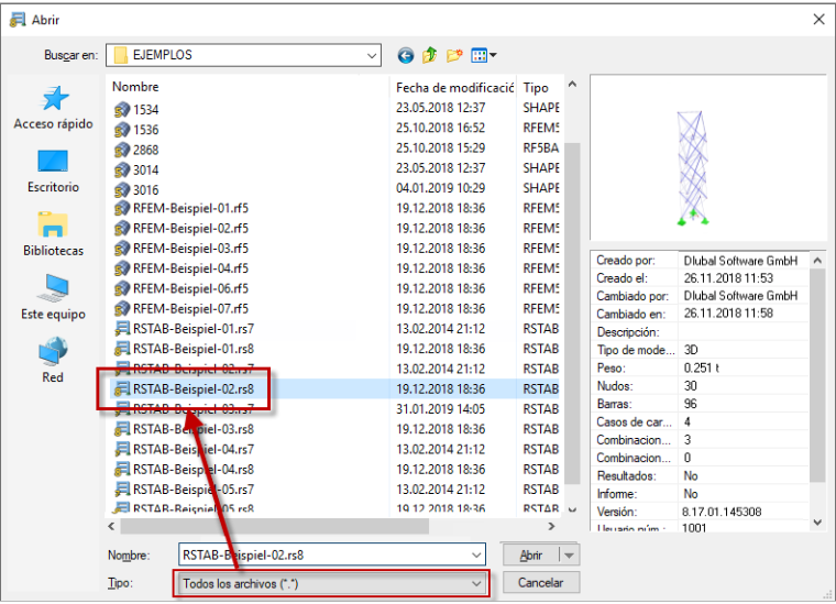 Öffnen-Dialog mit Dateityp "Alle Dateien"