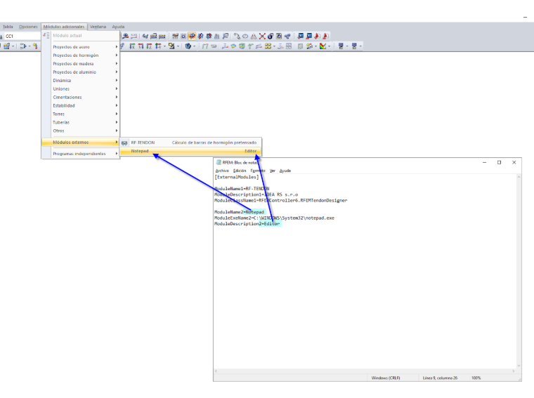Integración de software propio en RFEM 5