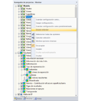 Restablecimiento de la configuración en el navegador de pantalla