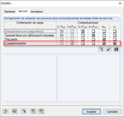 Configuración de la situación de proyecto para comprobar el ELS